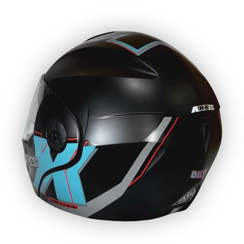 Casco Abatible AXXES Negro-Azul Mate