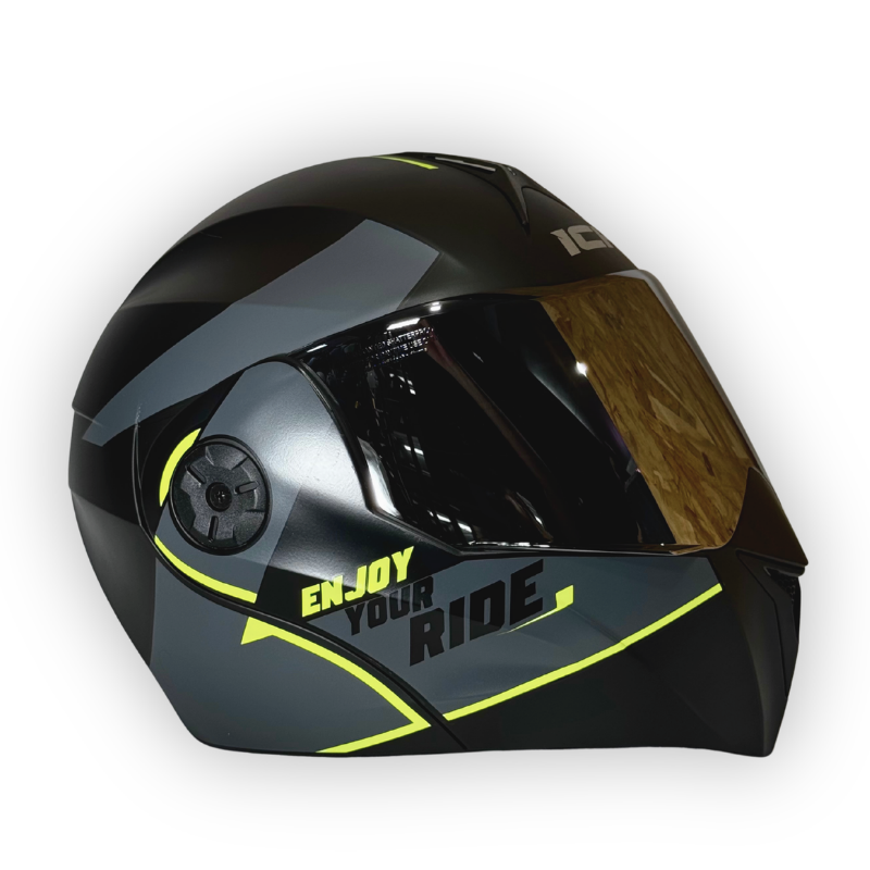 Casco ICH 3110 Abatible Negro-Gris