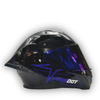 Casco VOSSDOT Negro Brillante Azul