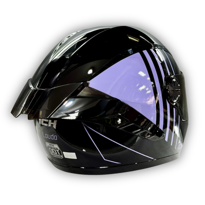 Casco Integral ICH 501 SP Negro-Lila Certificado