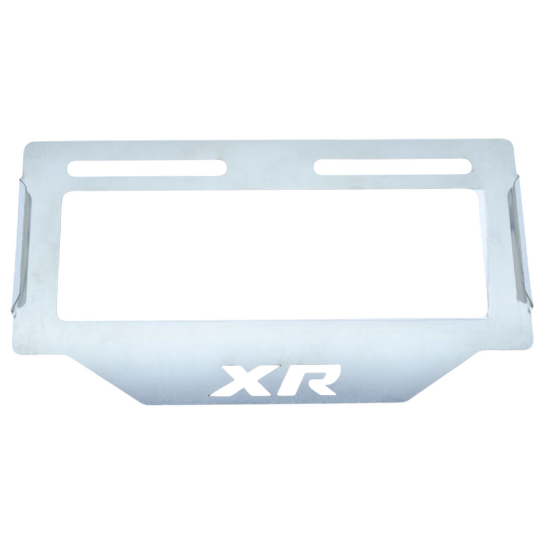 PORTA PLACA EN ACERO XR