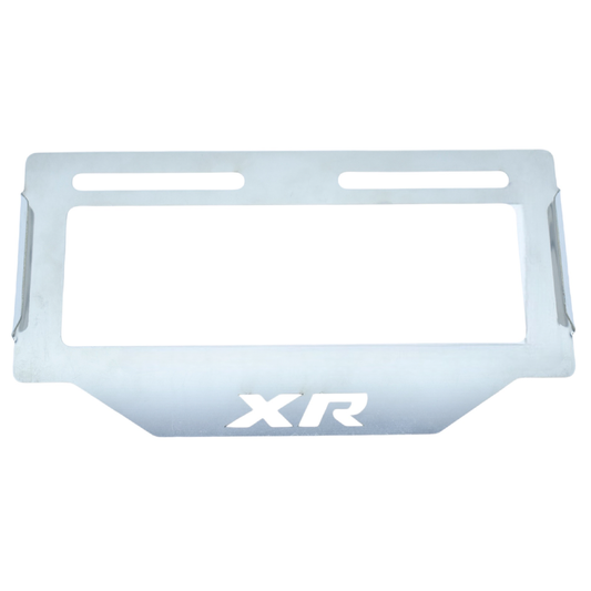 PORTA PLACA EN ACERO XR