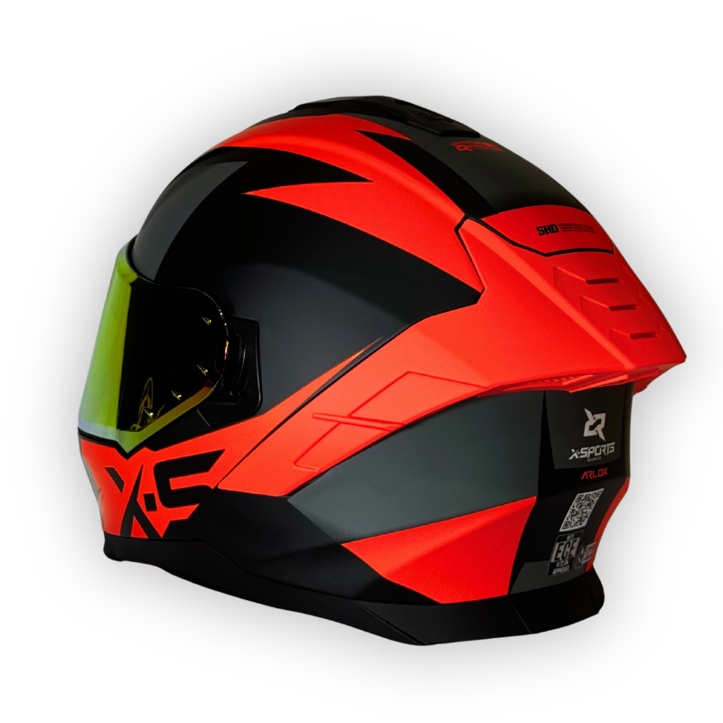 Casco X-SPORTS M73 Integral Gris-Naranja