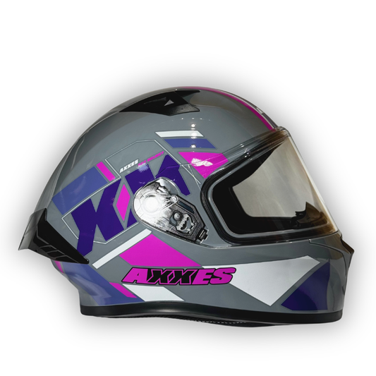 Casco AXXES 503 Gris-Fucsia Brillante
