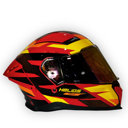 Casco X-SPORTS HELIOS Integral Rojo-Amarillo