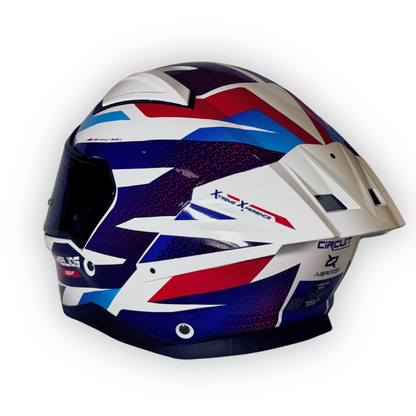 Casco X-SPORTS HELIOS Integral Blanco-Azul