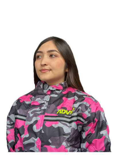 IMPERMEABLE TIPO SUDADERA ADV 360 CAMUFLADO FUCSIA
