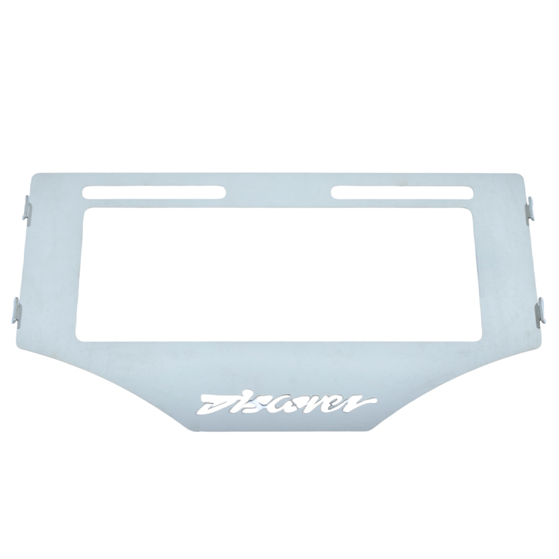 PORTA PLACA EN ACERO DISCOVER