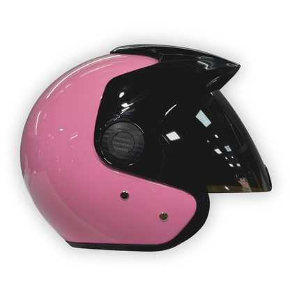 Casco TATTOO Abierto Brillante Rosa