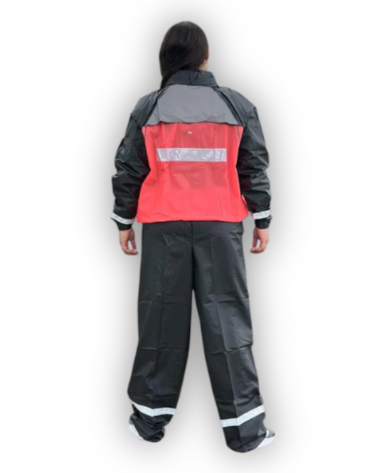 Impermeable Siliconado Resortado Fucsia