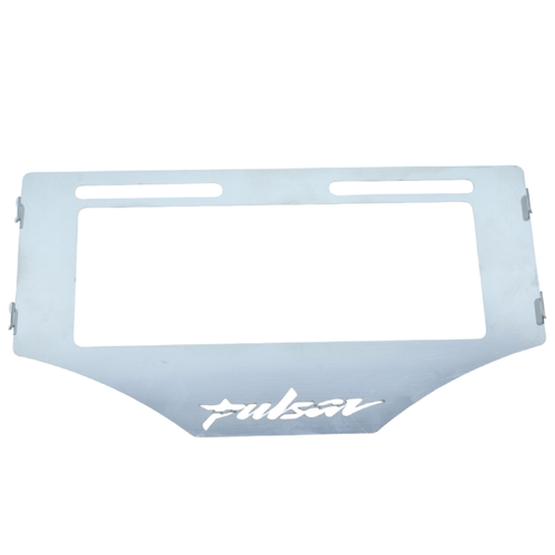 PORTA PLACA EN ACERO PULSAR