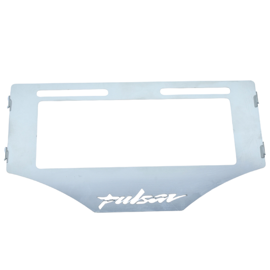 PORTA PLACA EN ACERO PULSAR