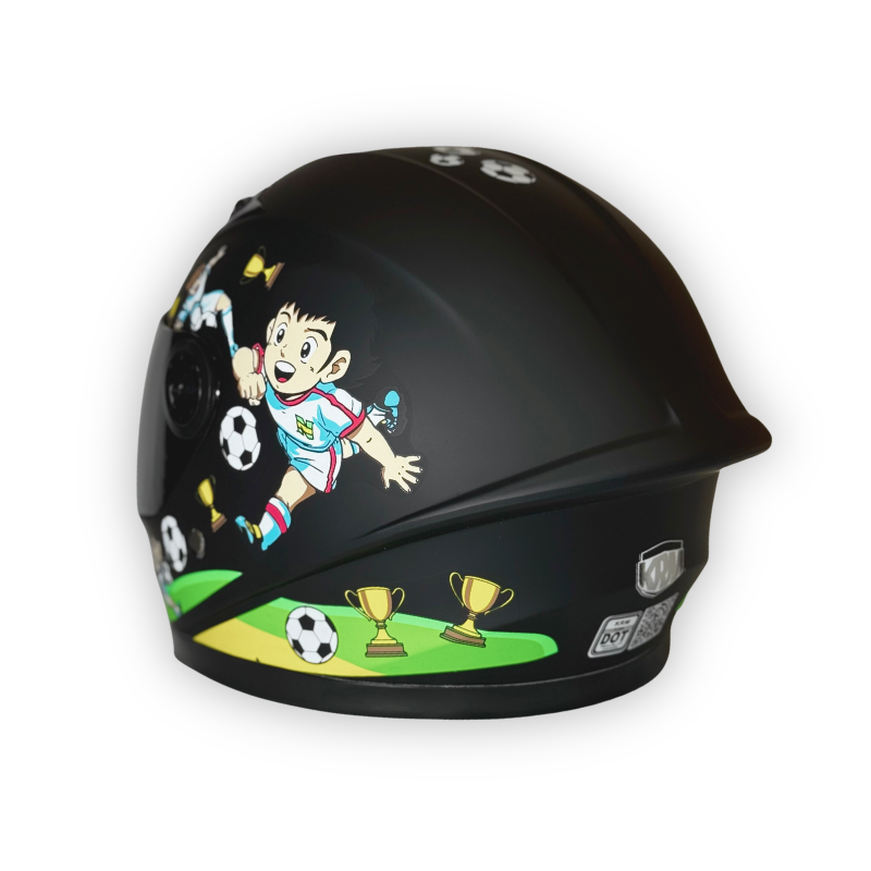 Casco Infantil KRM Soccer Negro Mate