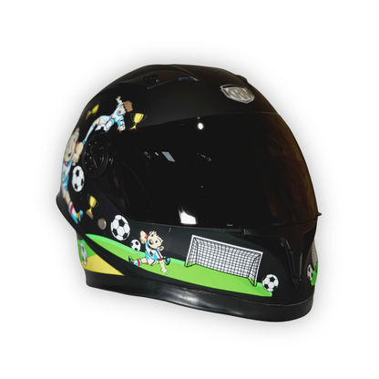 Casco Infantil KRM Soccer Negro Mate