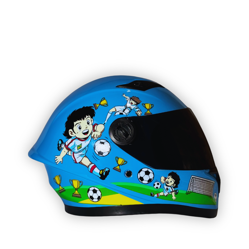 Casco Infantil KRM Soccer Azul Brillante