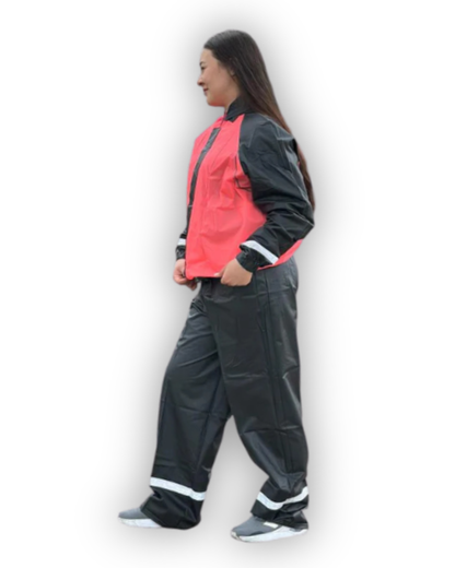 Impermeable Siliconado Resortado Fucsia