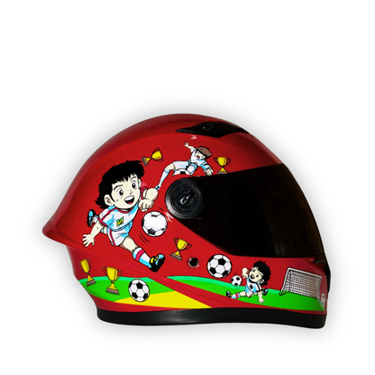 Casco Infantil KRM Soccer Rojo Brillante