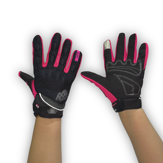 Guantes De Proteccion Fucsia-Negro