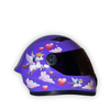Casco Infantil KRM Unicornio Morado Brillante