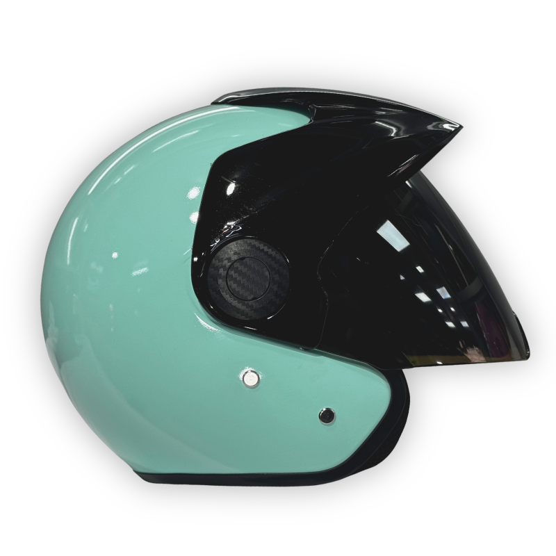 Casco TATTOO Abierto Brillante Verde Menta