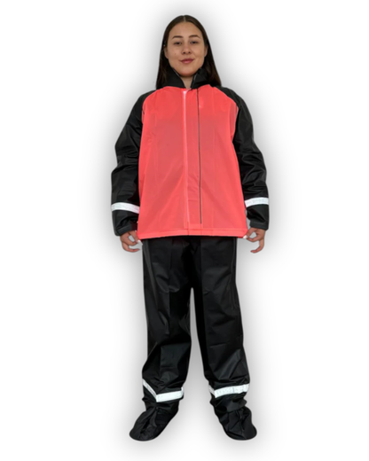 Impermeable Siliconado Liso Fucsia