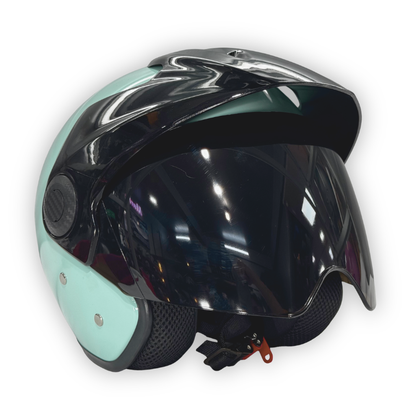 Casco TATTOO Abierto Brillante Verde Menta