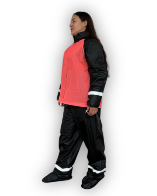 Impermeable Siliconado Liso Fucsia