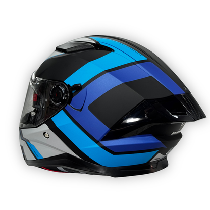 Casco SPARTAN PANTHER SV Mate Azul-Negro