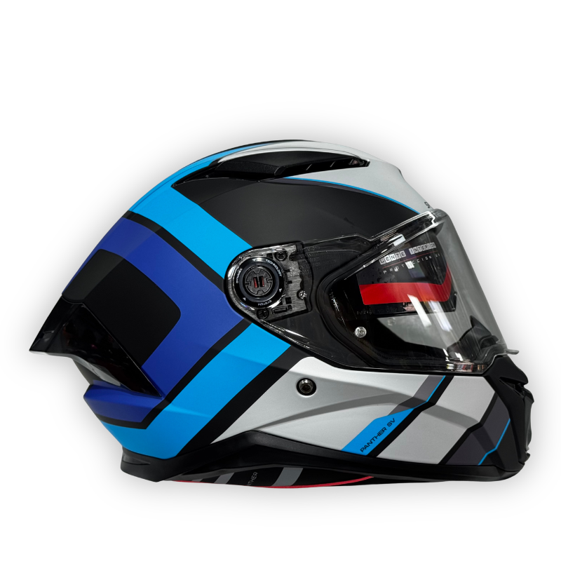 Casco SPARTAN PANTHER SV Mate Azul-Negro