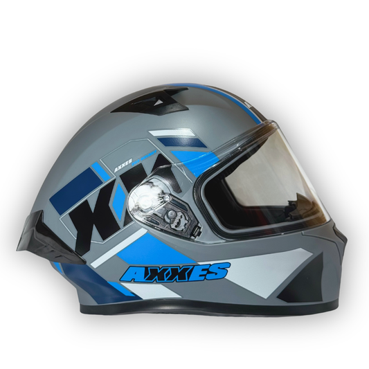 Casco AXXES 503 Gris-Azul Mate