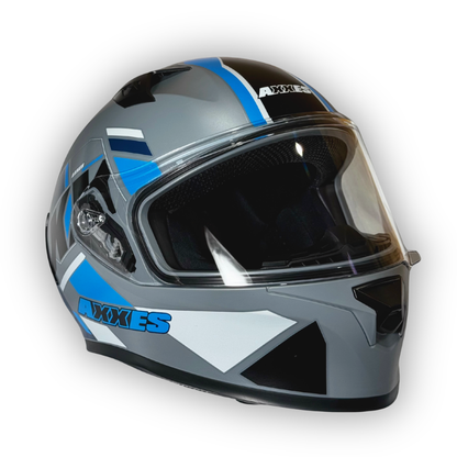 Casco AXXES 503 Gris-Azul Mate