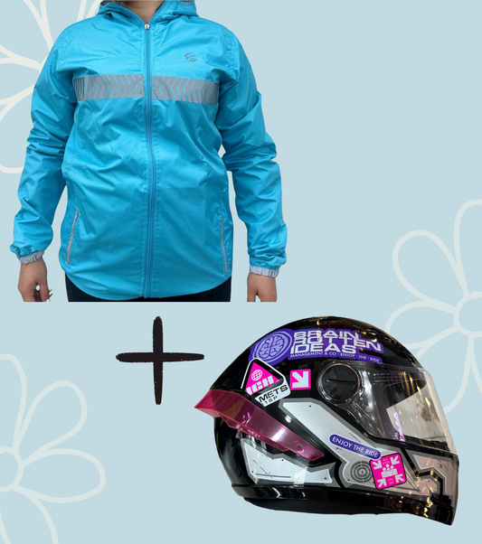COMBO CHAQUETA DOBLE FAZ + CASCO ICH 501