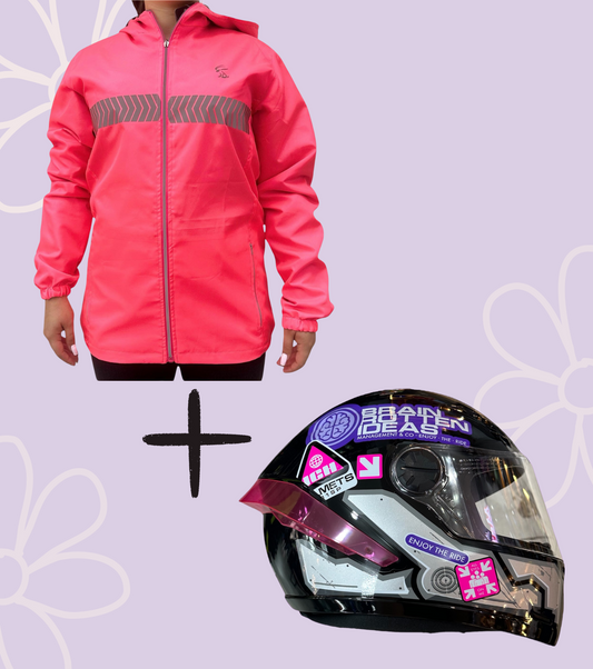 COMBO CHAQUETA DOBLE FAZ + CASCO ICH 501