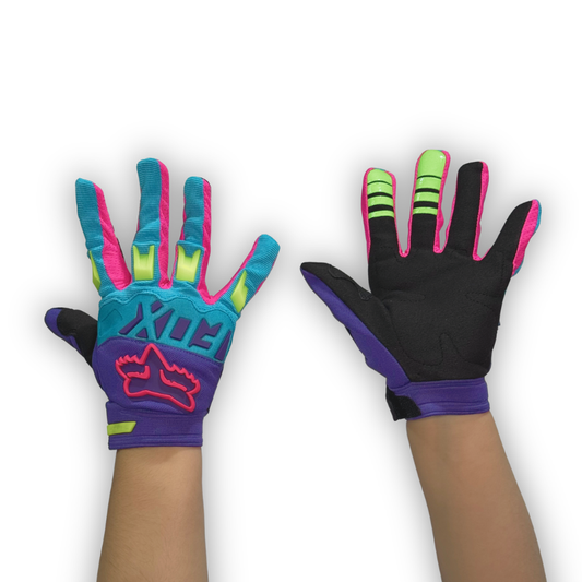 Guantes FOX Morado/Agua Marina