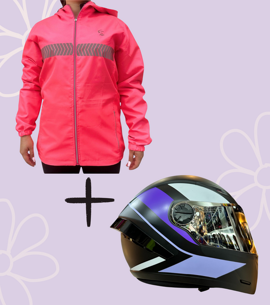 COMBO CHAQUETA DOBLE FAZ + CASCO ICH 501