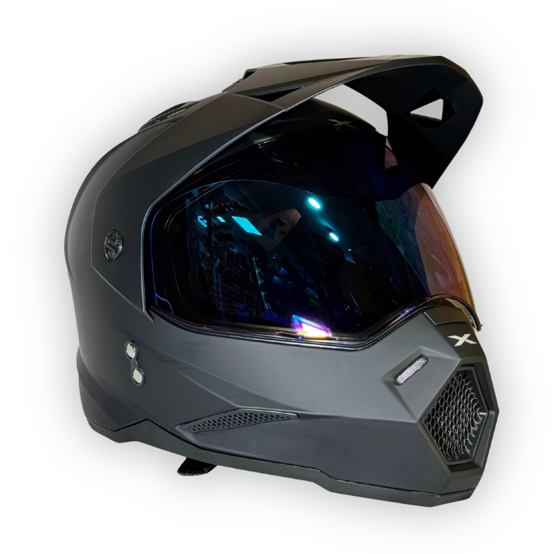 Casco X-ONE Estilo Adventure Negro Mate