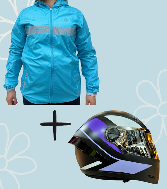 COMBO CHAQUETA DOBLE FAZ + CASCO ICH 501