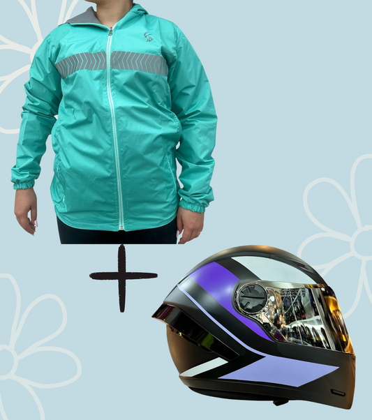 COMBO CHAQUETA DOBLE FAZ + CASCO ICH 501
