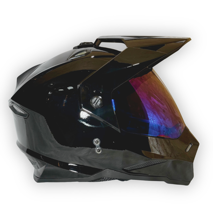 Casco X-ONE Estilo Adventure Negro Brillante