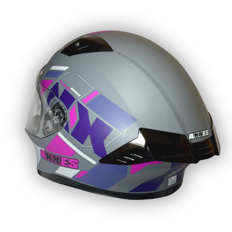 Casco AXXES 503 Gris-Fucsia Mate