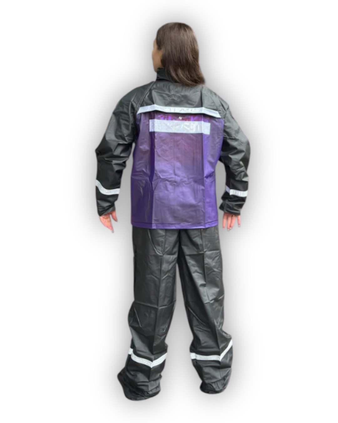Impermeable Siliconado Liso Morado