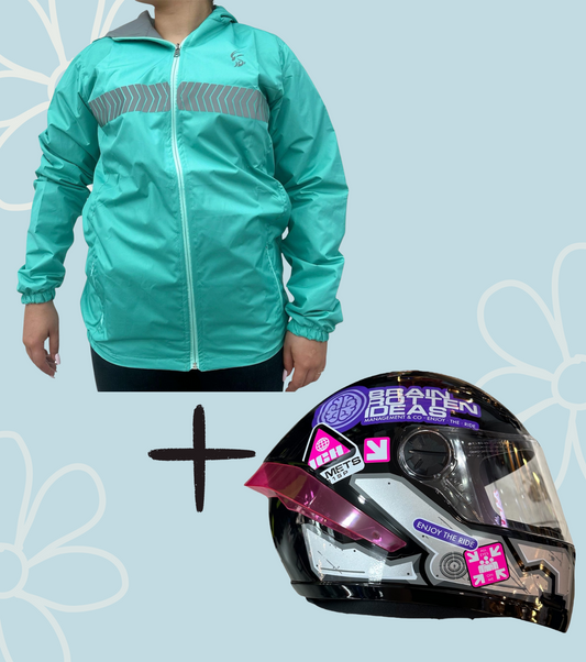 COMBO CHAQUETA DOBLE FAZ + CASCO ICH 501