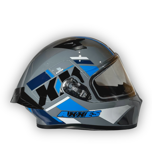 Casco AXXES 503 Gris-Azul Brillante