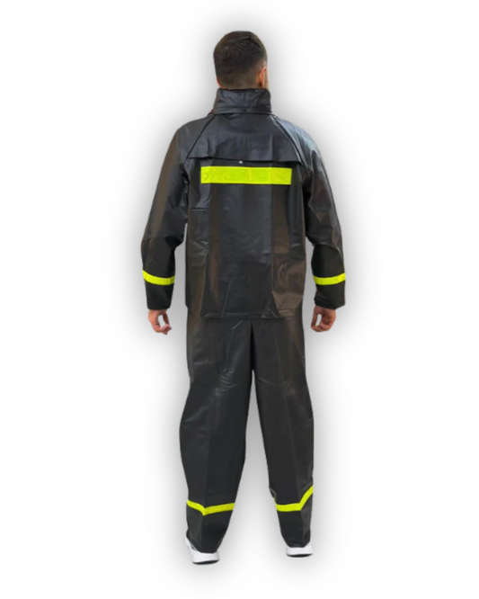 Impermeable Vulcanizado Grueso Negro