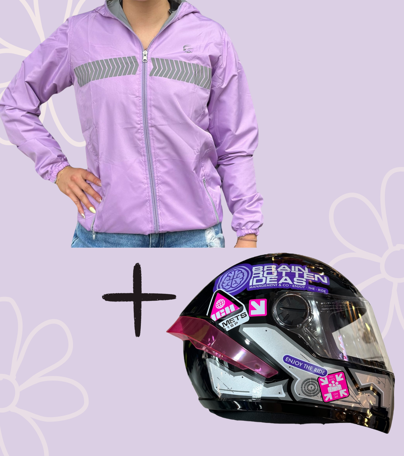 COMBO CHAQUETA DOBLE FAZ + CASCO ICH 501