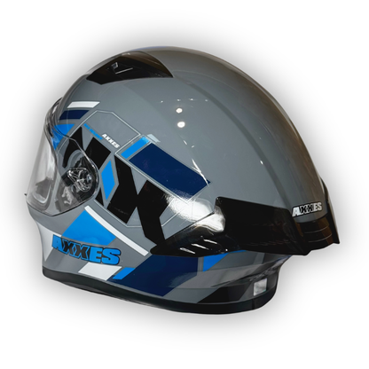 Casco AXXES 503 Gris-Azul Brillante