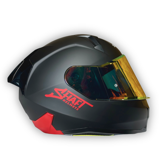 Casco SHAFT SH-560 EVO Solid Negro-rojo