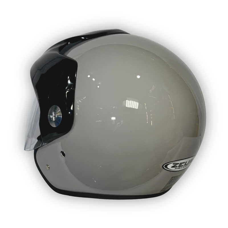 Casco Zeus 507 Abierto Gris Brillante