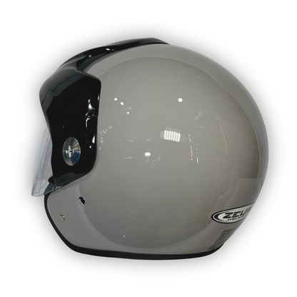 Casco Zeus 507 Abierto Gris Brillante