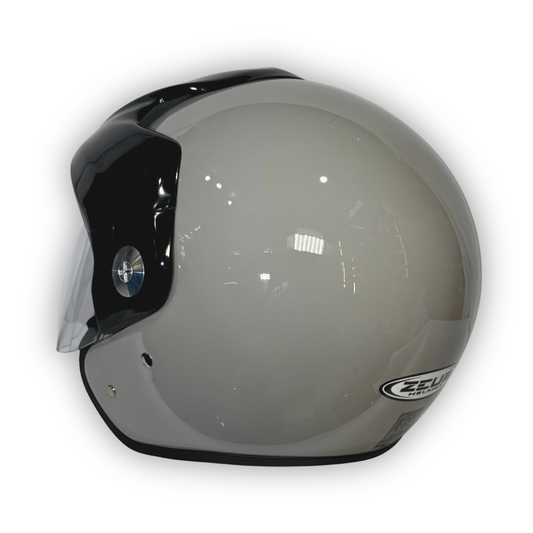 Casco Zeus 507 Abierto Gris Brillante